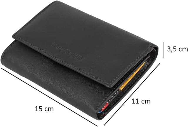 Detalle 2 de Laura Biagiotti portafoglio donna in vera pelle con interno multicolore, spazioso e con scatola regalo