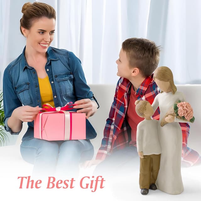 Thumbnail 4 de Faumsut Mother and Son Figurines Statue