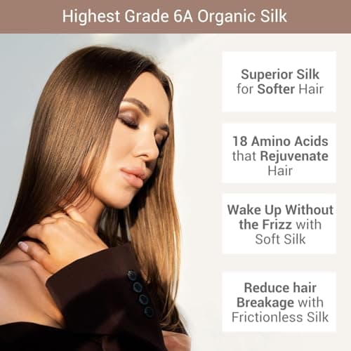 Detalle 2 de LaCourse Seidenhaube 22 Momme – rutschfest verstellbar, 100% Maulbeerseide