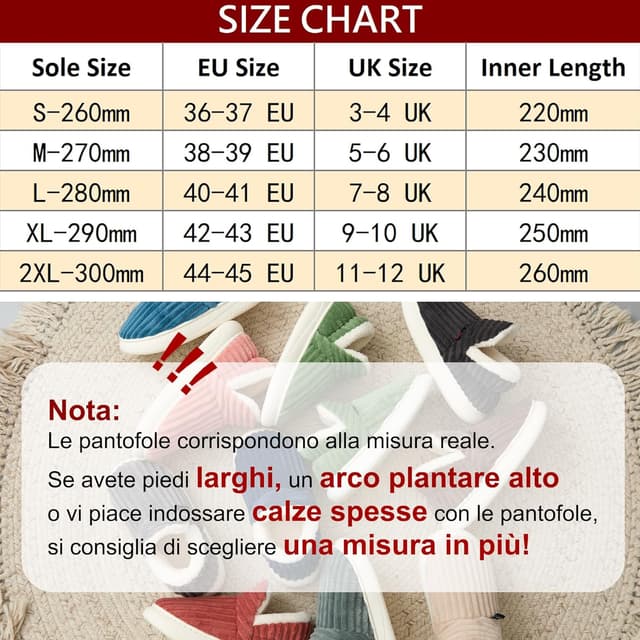 Detalle de Donpapa ciabatte invernali chiuse con memory foam e suola antiscivolo