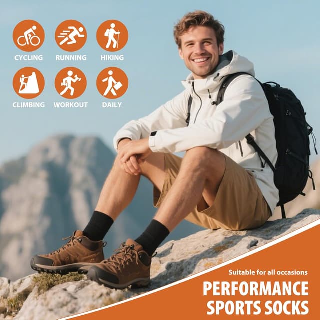 Thumbnail 6 de Cirorld Merino Wool Hiking Socks 3 pairs