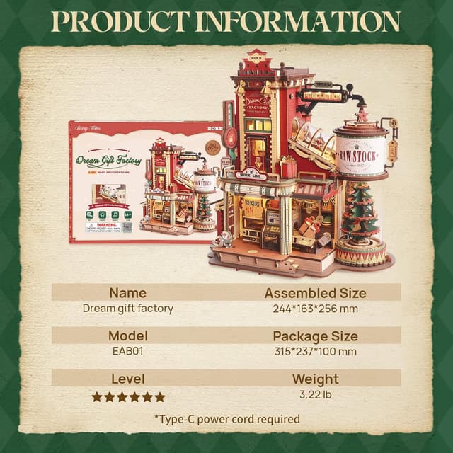 Thumbnail 5 de ROKR EAB01 wooden mechanical 3D puzzle kit 🧩