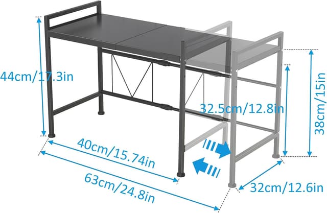 Thumbnail 2 de YunNasi Soporte extensible para microondas 40–63 cm