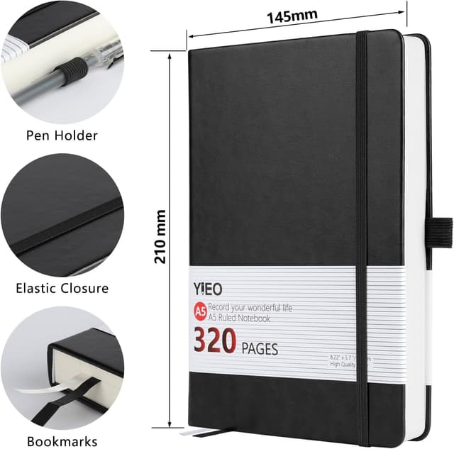 Detalle 2 de Hardback A5 Notebook 320 Pages