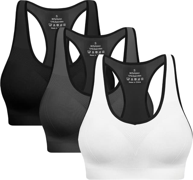 Thumbnail 6 de Women’s Racerback Sports Bras with Removable Pads — High-Impact Athletic Tank Top Bra for Yoga & Workouts