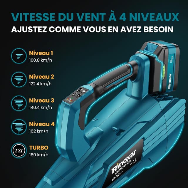 Thumbnail 2 de Souffleur Batterie 850W 2x5,2Ah 🌬