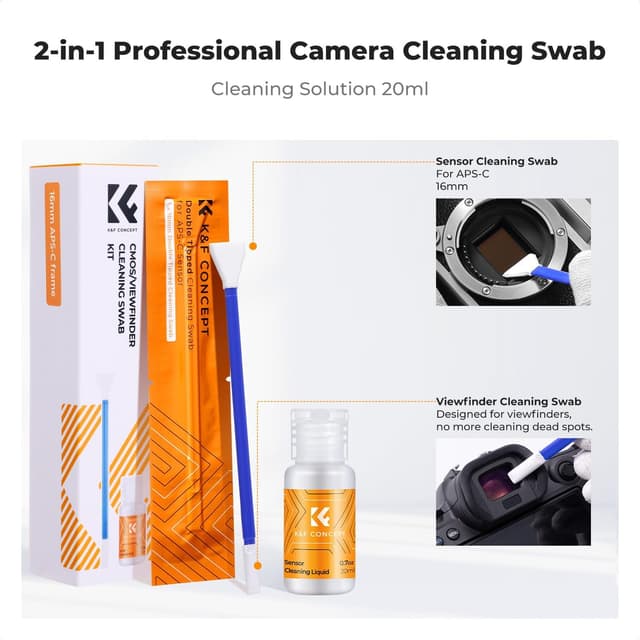 Thumbnail 1 de K&F CONCEPT APSC 16 Nettoyeurs capteur APS-C