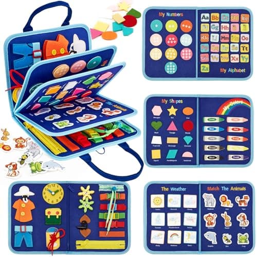 Detalle de hahaland Busy Board Montessori 7 secciones