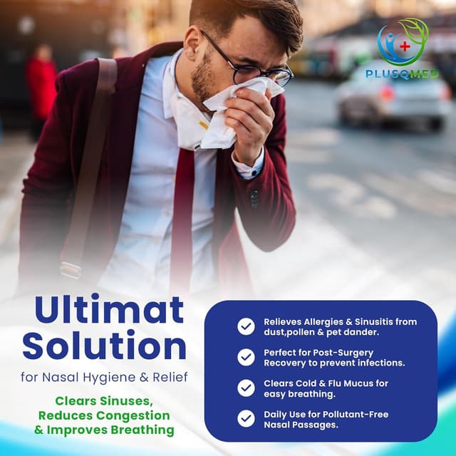 Thumbnail 2 de Plusqmed Kit risciacquo sinusale con 20 bustine di sale