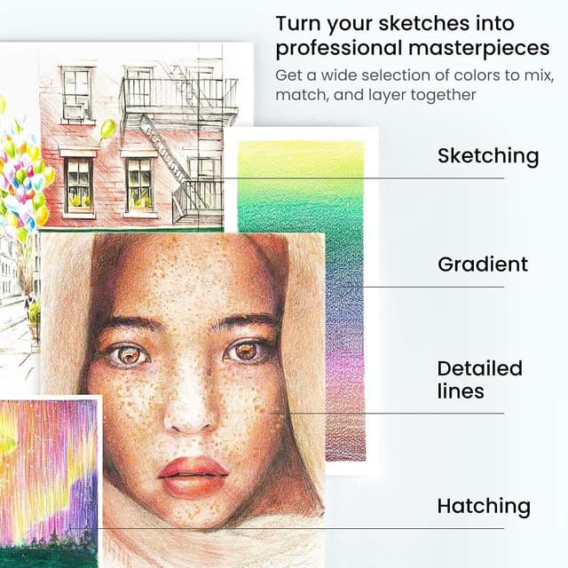 Thumbnail 6 de Vozuna 120 Colouring Pencils 120 shades