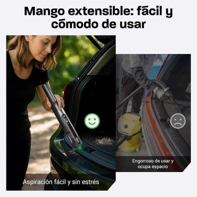 Thumbnail 6 de Linterngo Aspiradora de Mano 4 en 1 🚗✨ 16,500 Pa, Motor sin escobillas