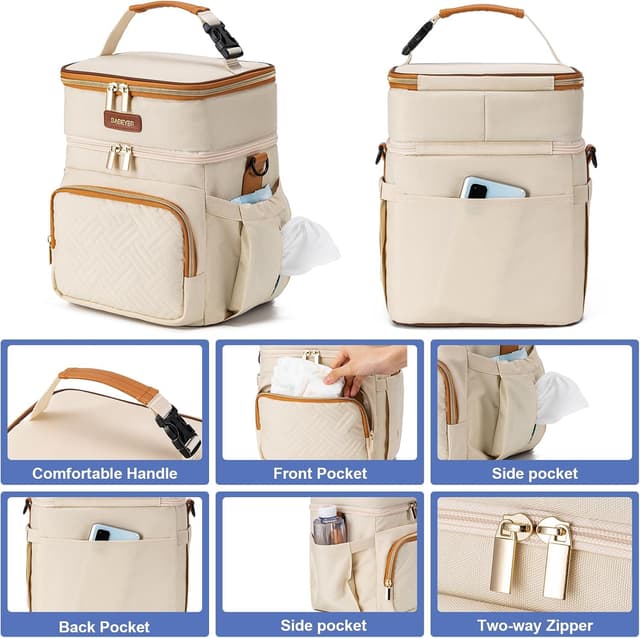 Thumbnail 4 de BABEYER Breastmilk Cooler Bag 6-Bottle 9oz