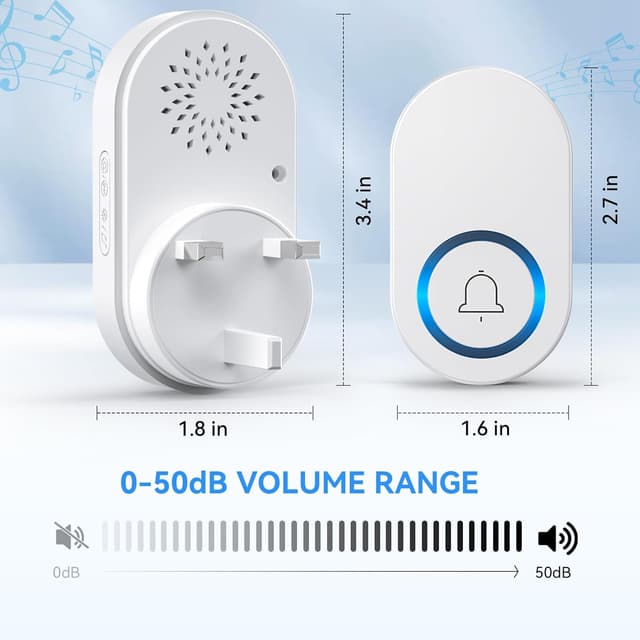 Thumbnail 4 de Vexloria Wireless Doorbell 150M range 🔔