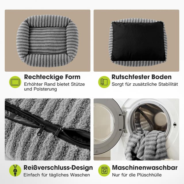 Detalle 2 de Pawk Hundebett für große Hunde, 91 x 69 x 20 cm