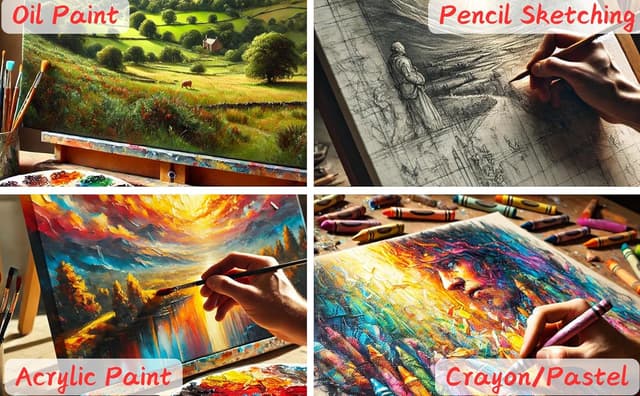 Thumbnail 6 de EXERZ Keilrahmen Leinwand 30x30 cm 5er Set