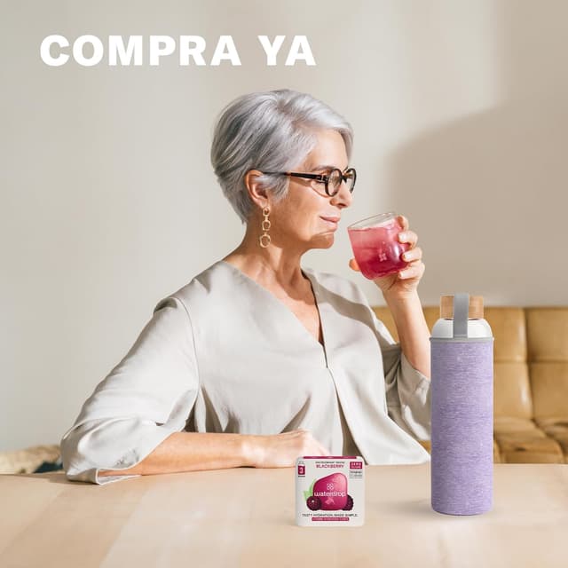 Thumbnail 7 de waterdrop® Día de la Madre: Botella de Vidrio 600ml + 18 Cubos 💧