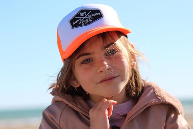 Detalle de Surf Monkey Cappello Trucker imbottito con griglia per bambini 6-12 anni (Wear&Care)