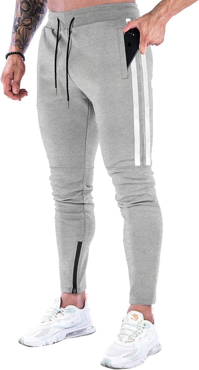 Imagen de Suwangi Pantaloni Tuta Slim Fit con Tasche en OfertitasTOP