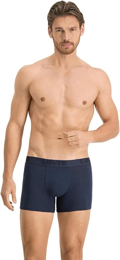 Detalle 2 de Levi's Boxer Hombre Azul Pack 3