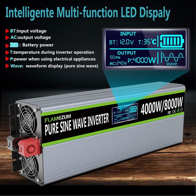 Thumbnail 1 de Pure Sine Wave Inverter 4000W 12V to 240V