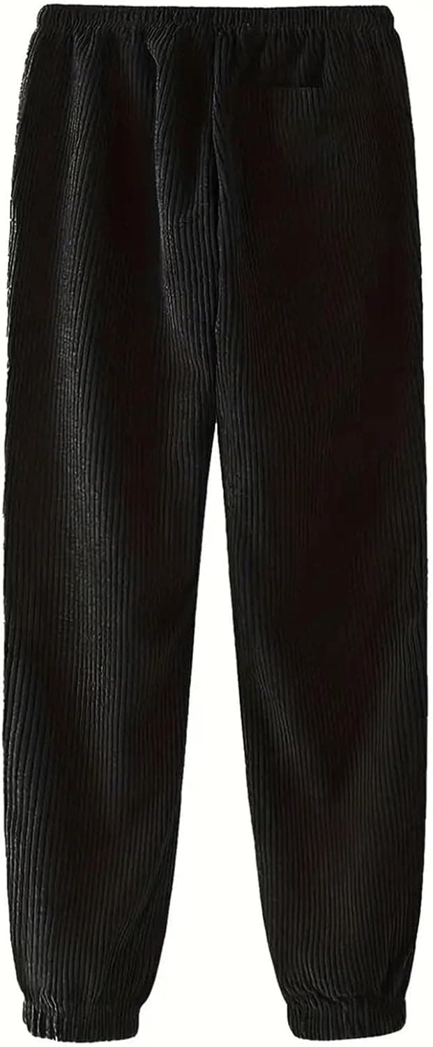 Thumbnail 6 de Pantaloni baggy uomo in velluto a coste con vita elasticizzata e cordino