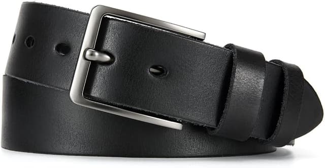 Detalle de DOOPAI Herren-Gürtel aus Vollleder (Casual/Arbeits) mit einstellbarer Länge