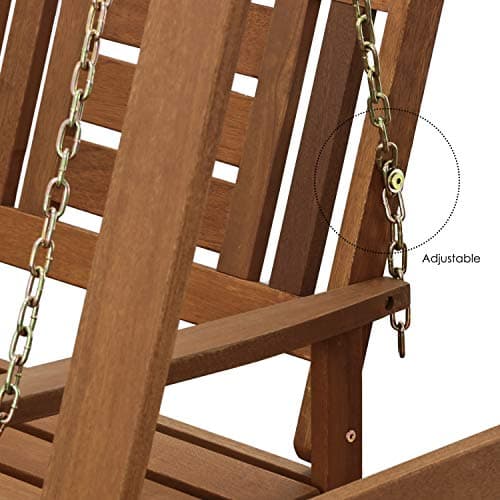 Thumbnail 5 de Furinno Tioman Columpio de madera para porche, natural