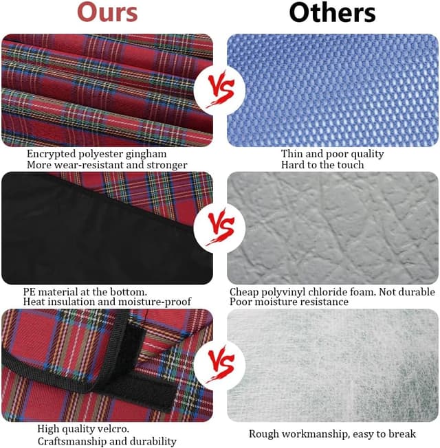 Thumbnail 3 de Alaoo Manta Impermeable 200 x 200 cm para picnic