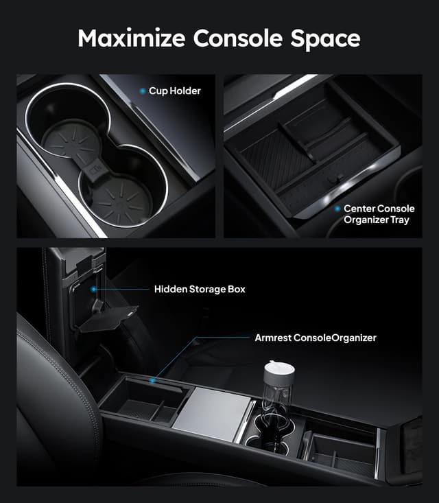 Detalle 2 de Wigoo Center Console Organizer 4PCS