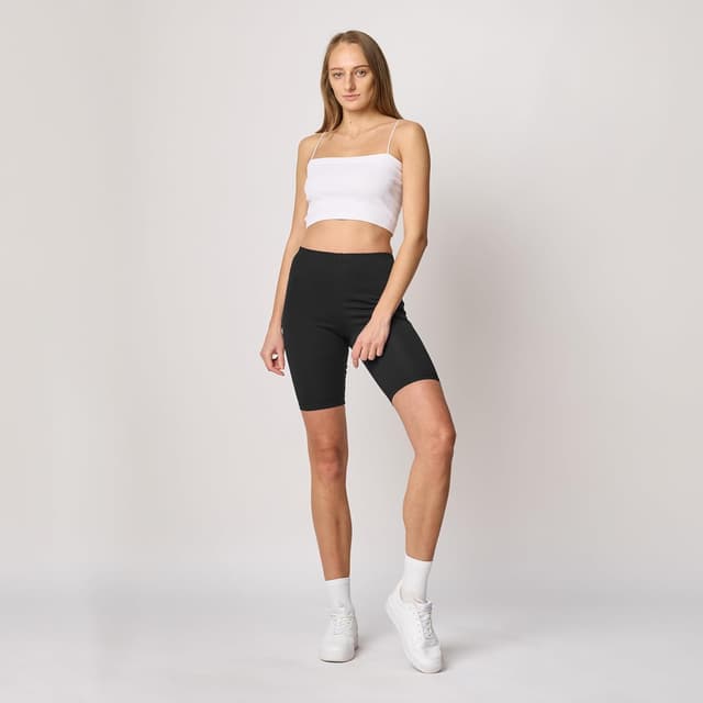 Detalle 2 de Merry Style Leggings corti da donna in cotone con elastan MS10-200