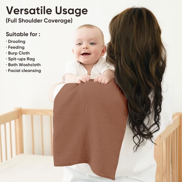 Detalle 2 de bearmoss Muslin Squares 60x60 cm baby cloths 6-pack