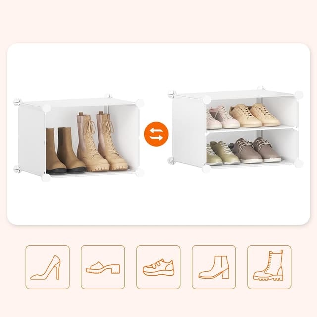 Thumbnail 5 de HOOBRO Zapatero Modular con Puerta y Compartimentos