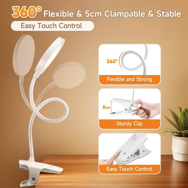 Thumbnail 5 de One Fire 3600 mAh Clip-On Reading Light