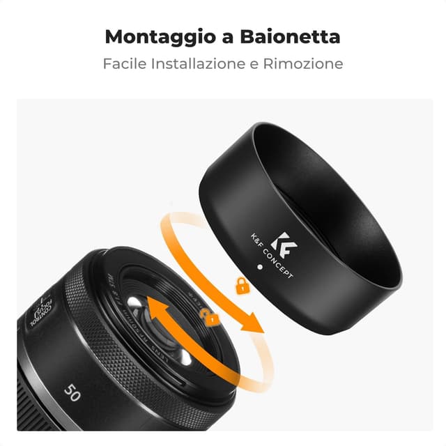 Thumbnail 2 de K&F Concept ES65B Paraluce per Canon RF 50mm