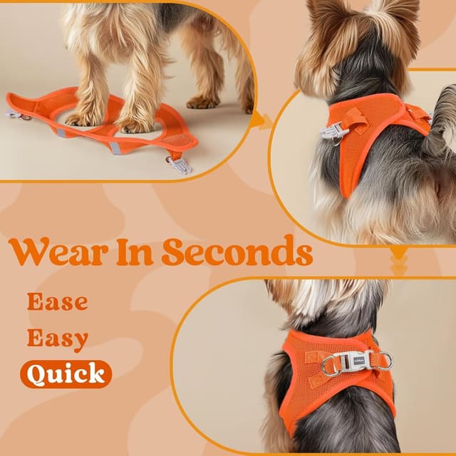 Detalle 1 de rabbitgoo Dog Harness Step-in for Small Dogs