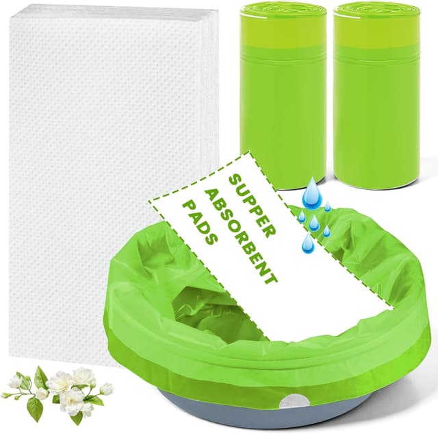 Detalle de ACWOO Sac Hygiénique Chaise Percée 50Pcs 53x40cm