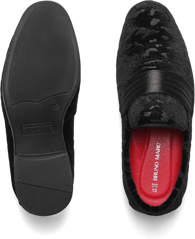 Detalle de Bruno Marc Boys Slip-on Dress Shoes Loafers for Tuxedo & Formal Wear