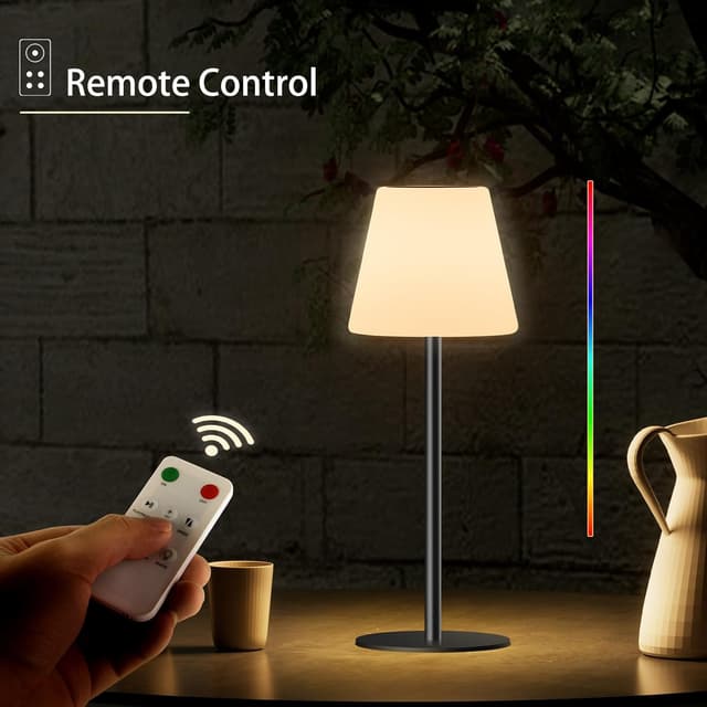 Detalle 1 de Licmic Solar Tischlampe Outdoor Akku LED