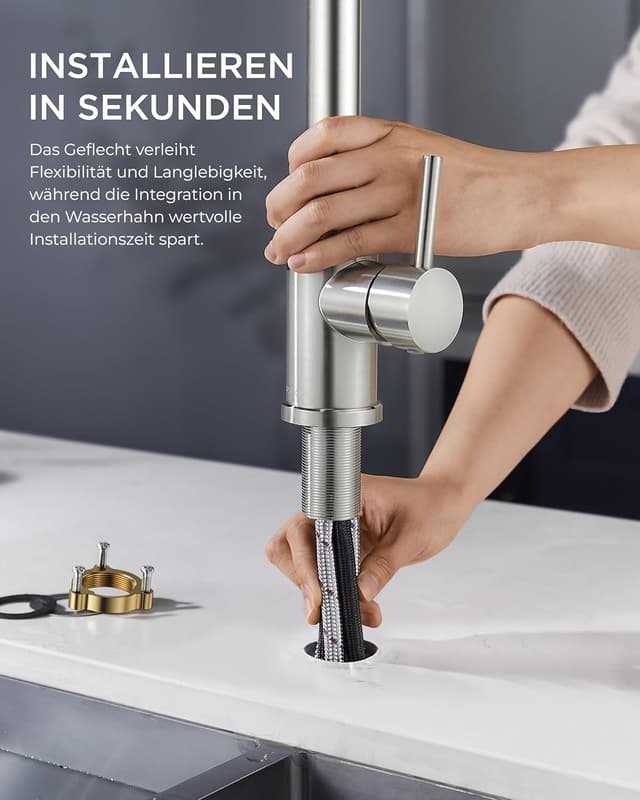 Thumbnail 5 de FORIOUS Wasserhahn Küche 27×30,6×26,9 cm 🚰