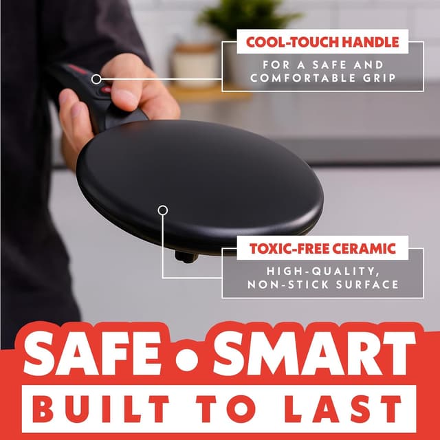 Detalle 2 de Gourmia 8” Crepe Maker — nonstick crepe maker