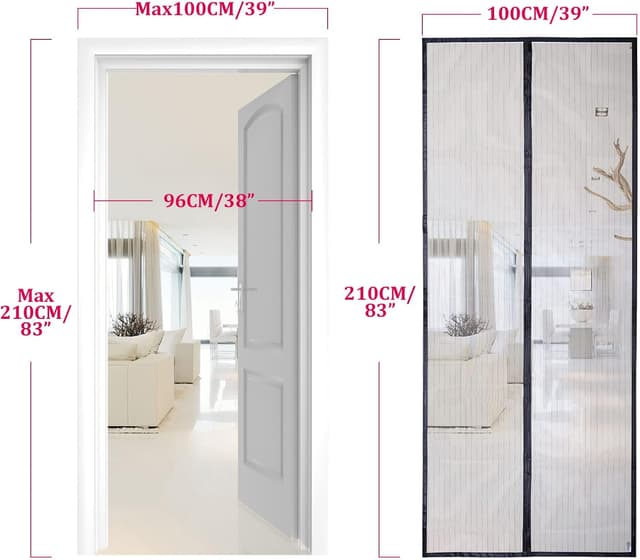 Thumbnail 4 de Apalus Fliegengitter Tür Magnet 100x210 cm