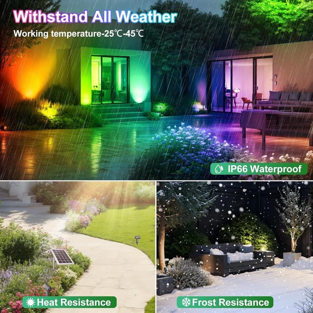 Thumbnail 6 de CLY Luces Solares Led Exterior RGB 6000mAh