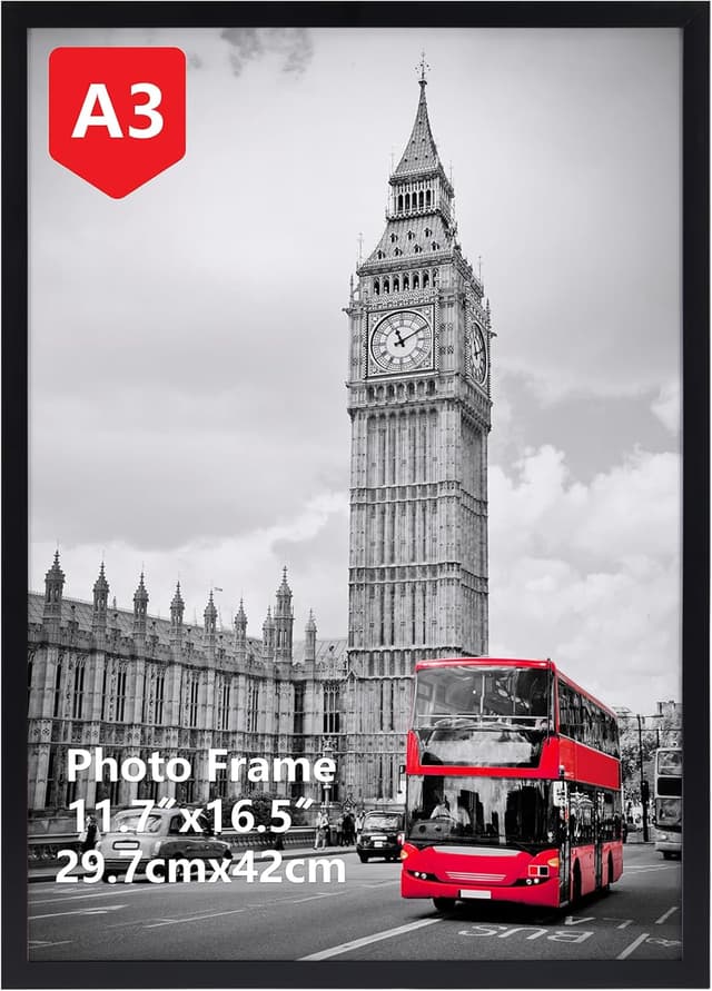 Detalle de A3 picture frame Giftgarden black