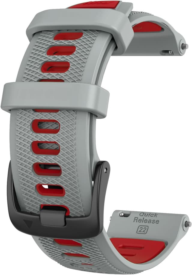 Detalle 2 de OVERSTEP 22mm replacement strap (soft silicone) for Forerunner 265 and compatible sports watches