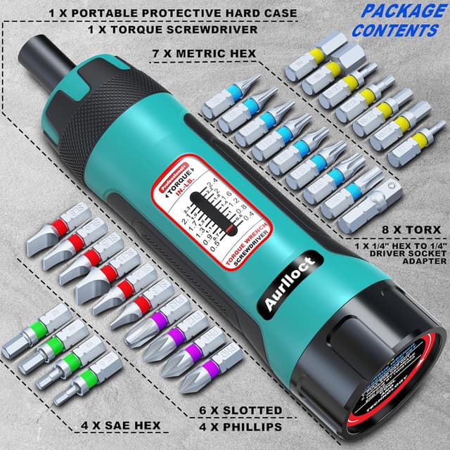 Detalle 2 de Aurlloct Gambo cacciavite dinamometrico 2.4 Nm