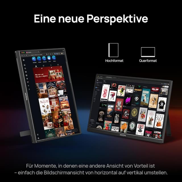 Detalle 2 de ARZOPA 16,1'' 144 Hz tragbarer Monitor