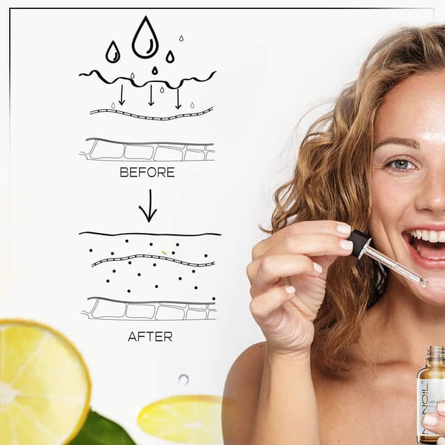 Detalle 1 de Nanoil Vitamin C Face Serum 50 ml siero viso alla vitamina C illuminante e anti-età