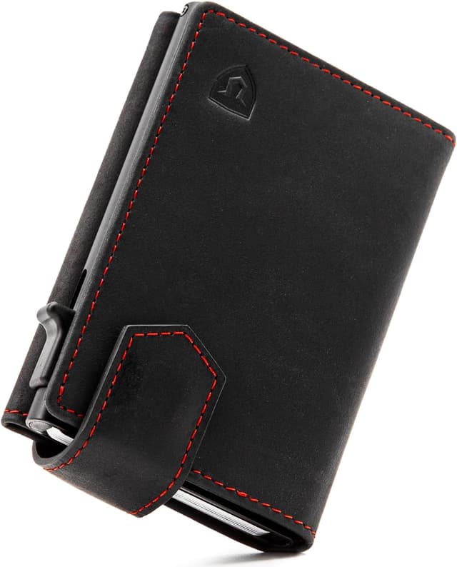 Detalle de LORZOR Men Wallet Slim RFID, 0.3 inch