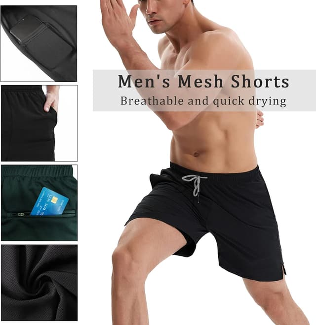 Thumbnail 2 de HOPLYNN Men Running Shorts 2-in-1 Quick Dry