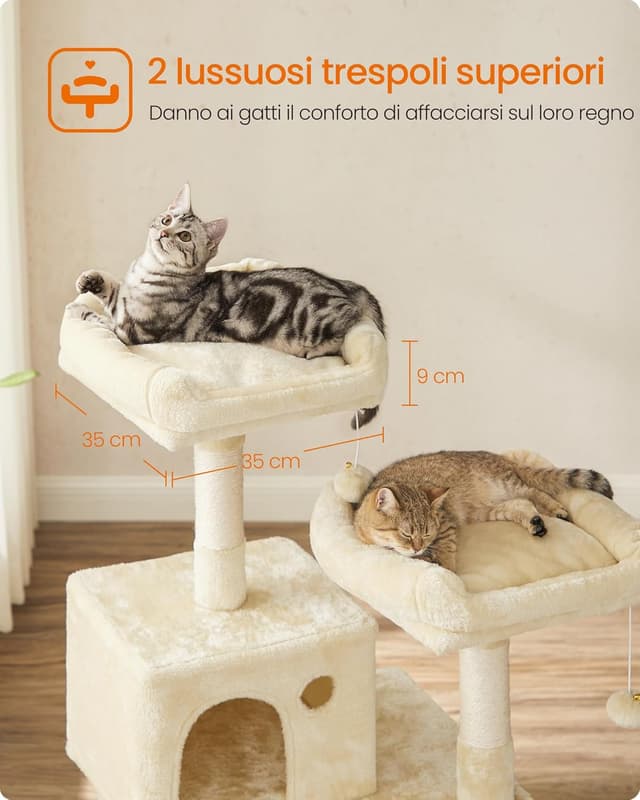 Thumbnail 3 de Feandrea PCT15BEV1 albero per gatti 143 cm